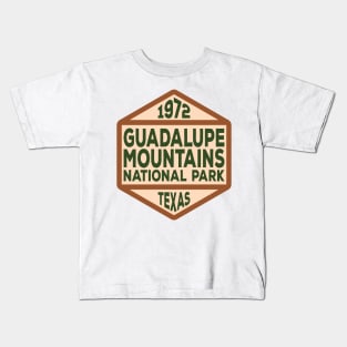 Guadalupe Mountains National Park badge Kids T-Shirt